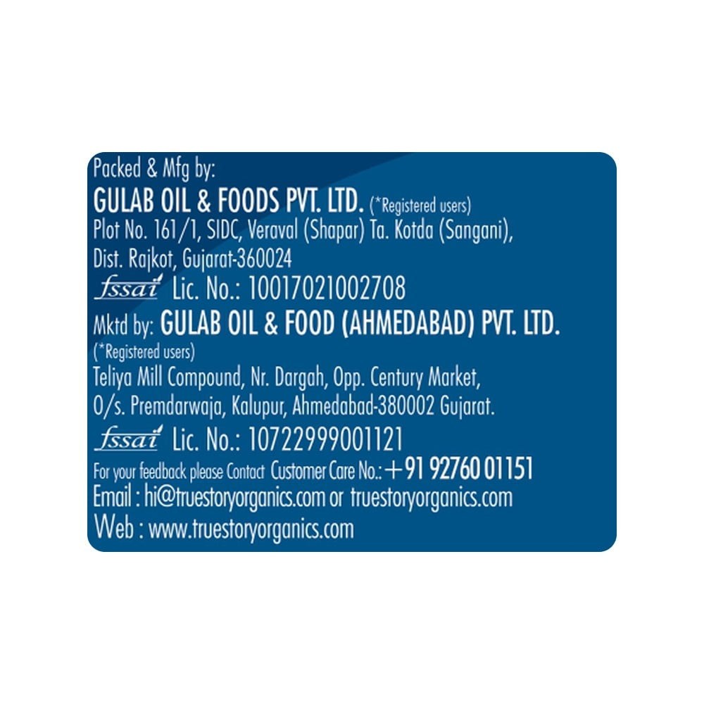 True Story Organic Cold Pressed Groundnut Oil