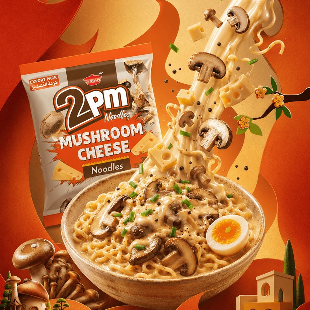 2PM Mushroom Cheese Noodles