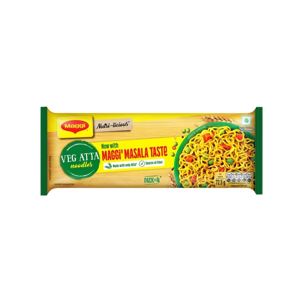 Maggi Nutrilicious Veg Atta Noodles Made with Only Atta Flour