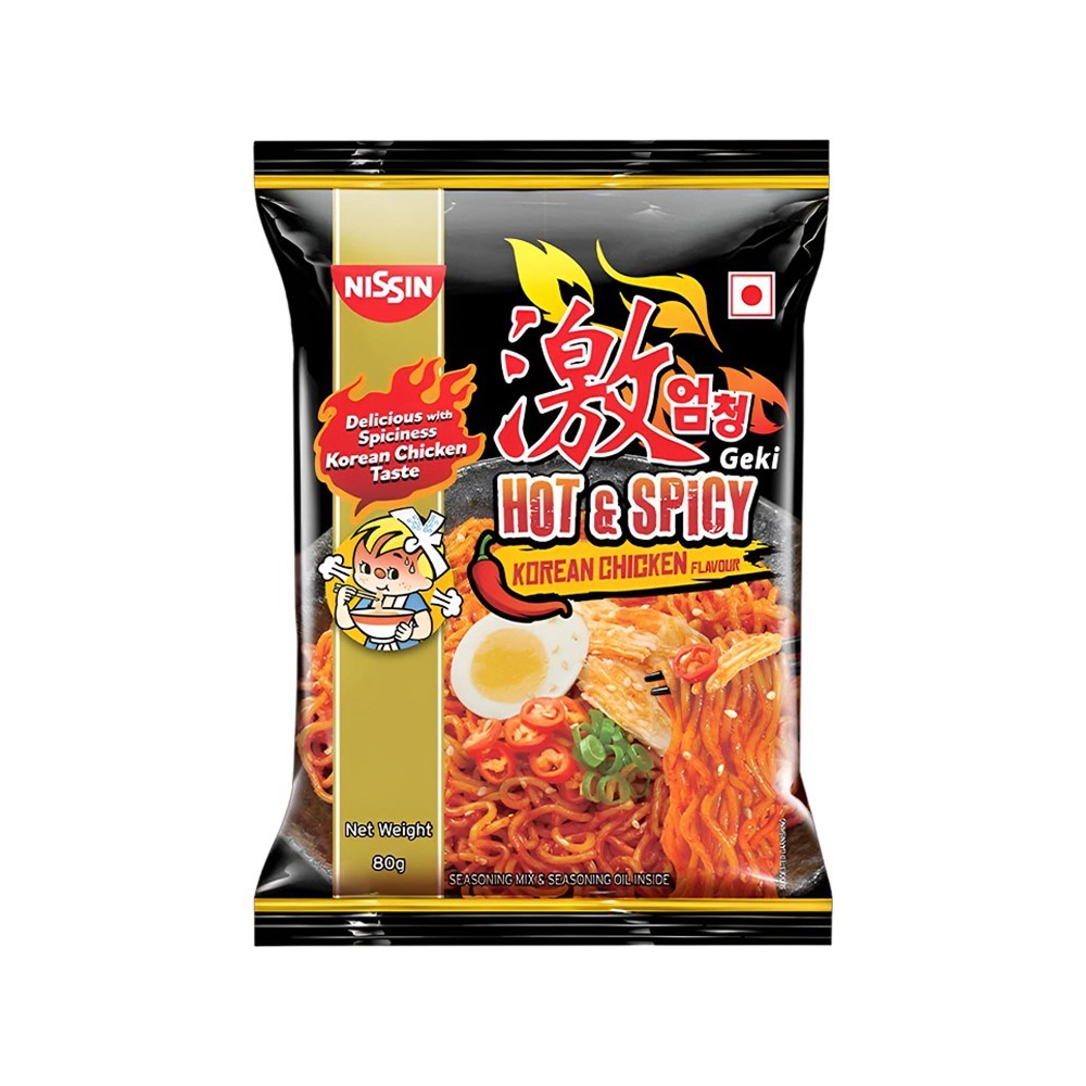 Nissin Geki Spicy Chicken Korean Ramen Noodles