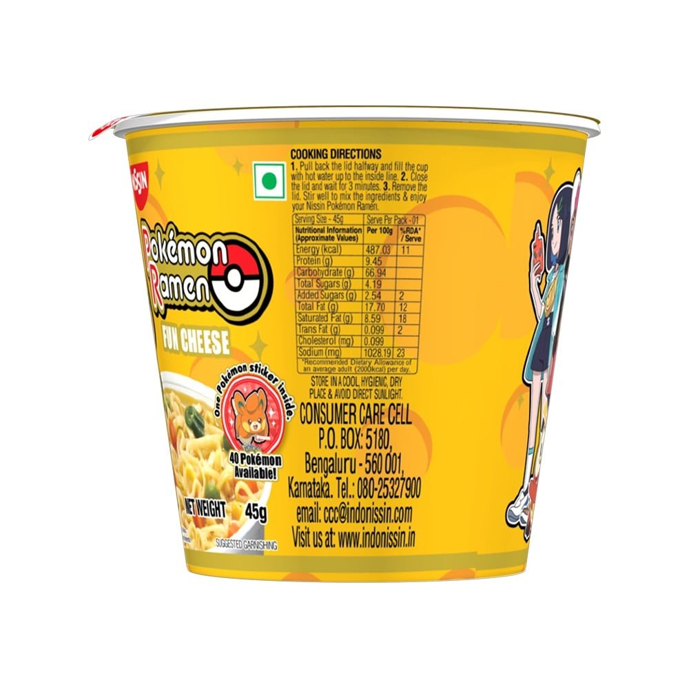 Nissin Pokemon Ramen Cup Noodles (Fun Cheese)