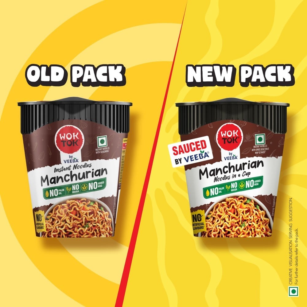 Wok Tok by Veeba Manchurian Cup Noodles (No Maida & Palm Oil)