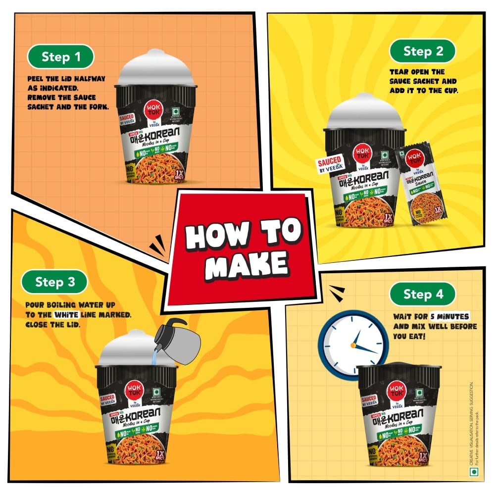 Wok Tok by Veeba Spicy Korean Cup Noodles