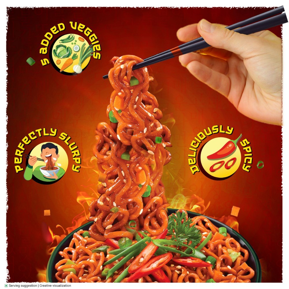 Yippee Korean Fiery Hot Instant Noodles