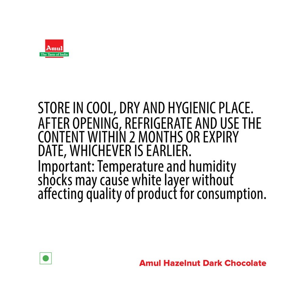Amul 55% Cocoa Dark Chocolate Bar