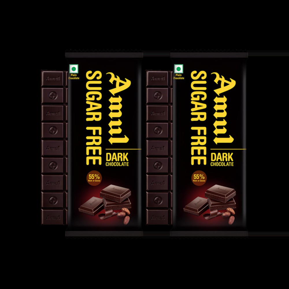 Amul Sugar Free Dark Chocolate Bar