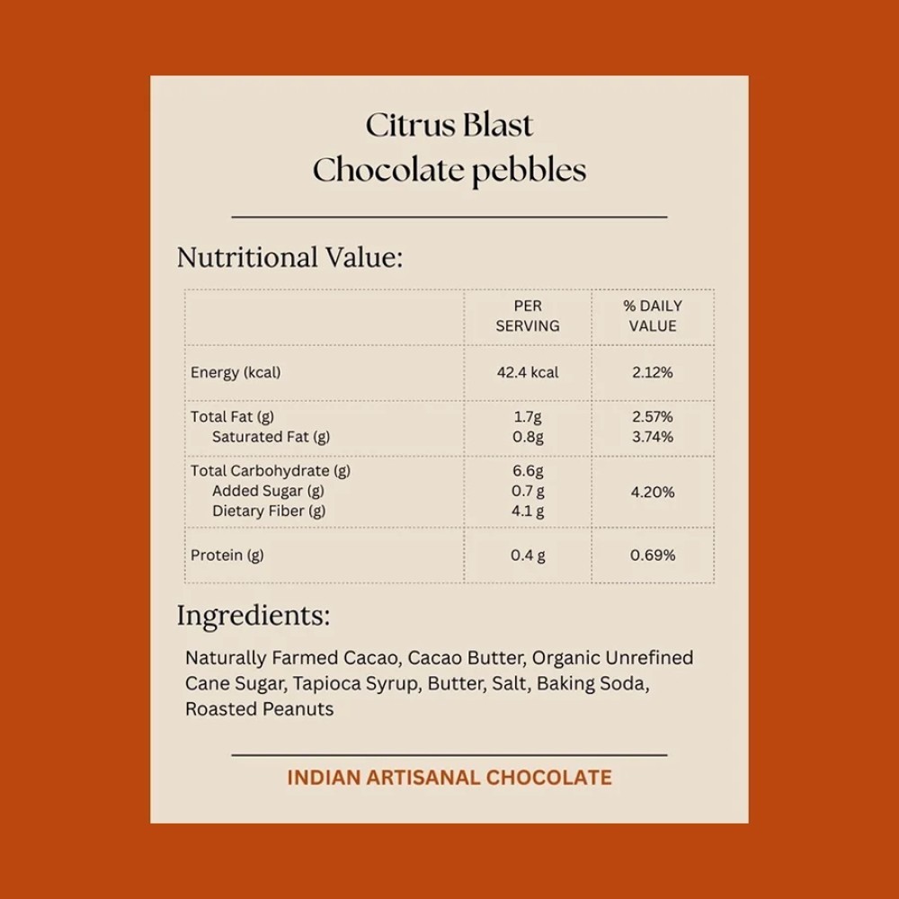 Darkins Chocolates Citrus Blast Chocolate Pebbles