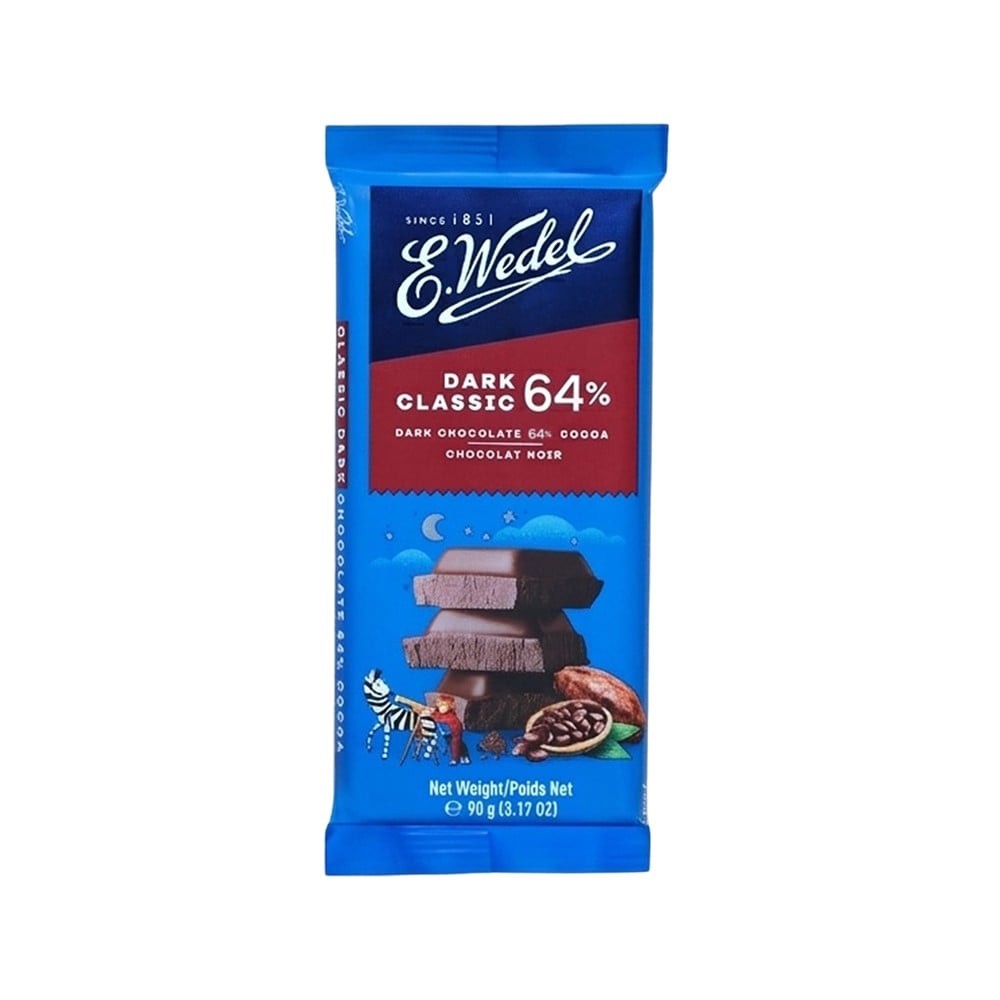 E.Wedel Classic 64% Cocoa Dark Chocolate Bar