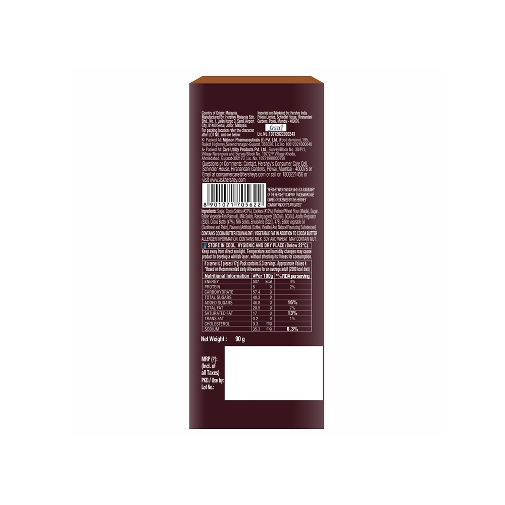 Hershey's Dark 'N' Rich Coffee Dark Chocolate Bar