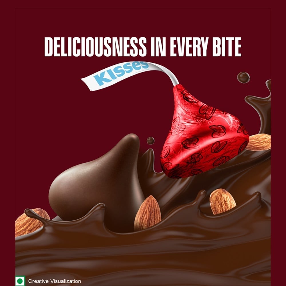 Hershey's Kisses Special Dark N Almonds Dark Chocolate Pack