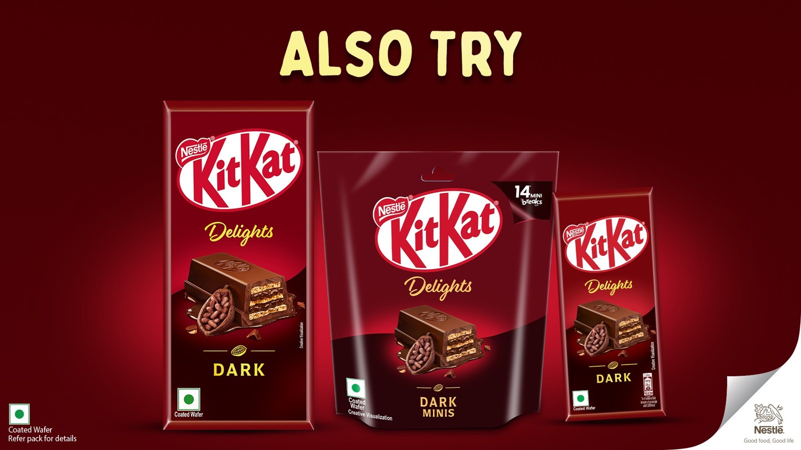 KitKat Delights Dark Minis Wafer Chocolate Pack