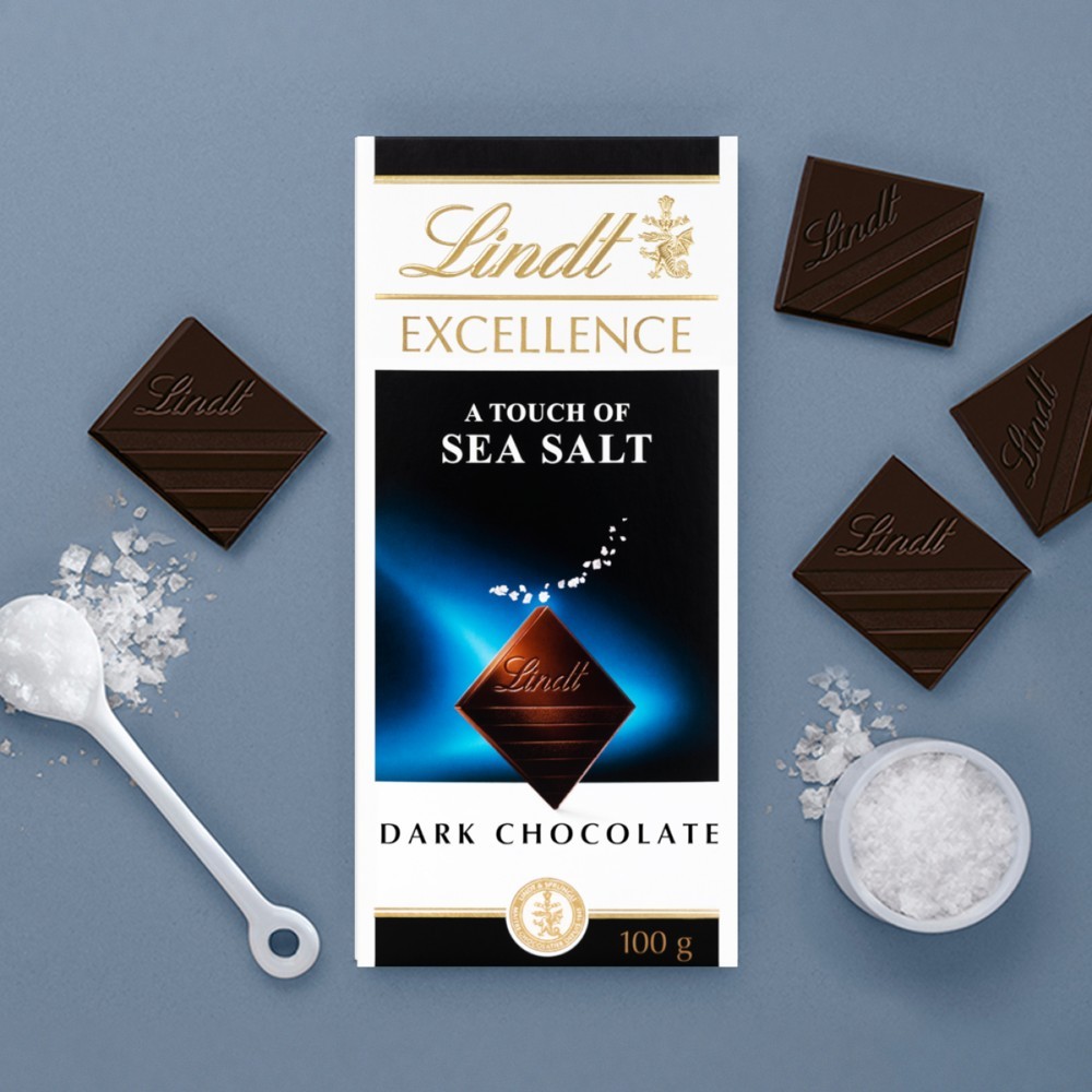 Lindt Excellence Sea Salt Dark Chocolate Bar