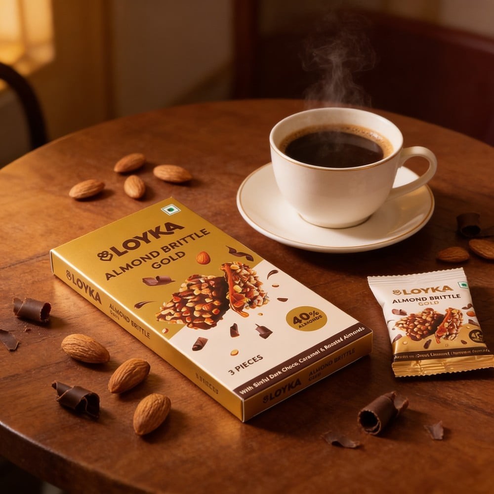 Loyka Almond Brittle Gold Milk Chocolate Pack