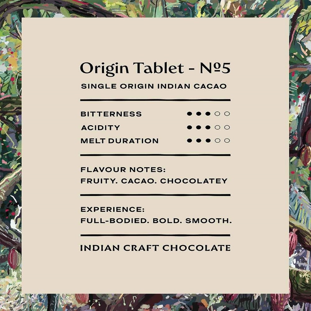 Manam Chocolate Origin Tablet No. 5 Dark Chocolate Bar