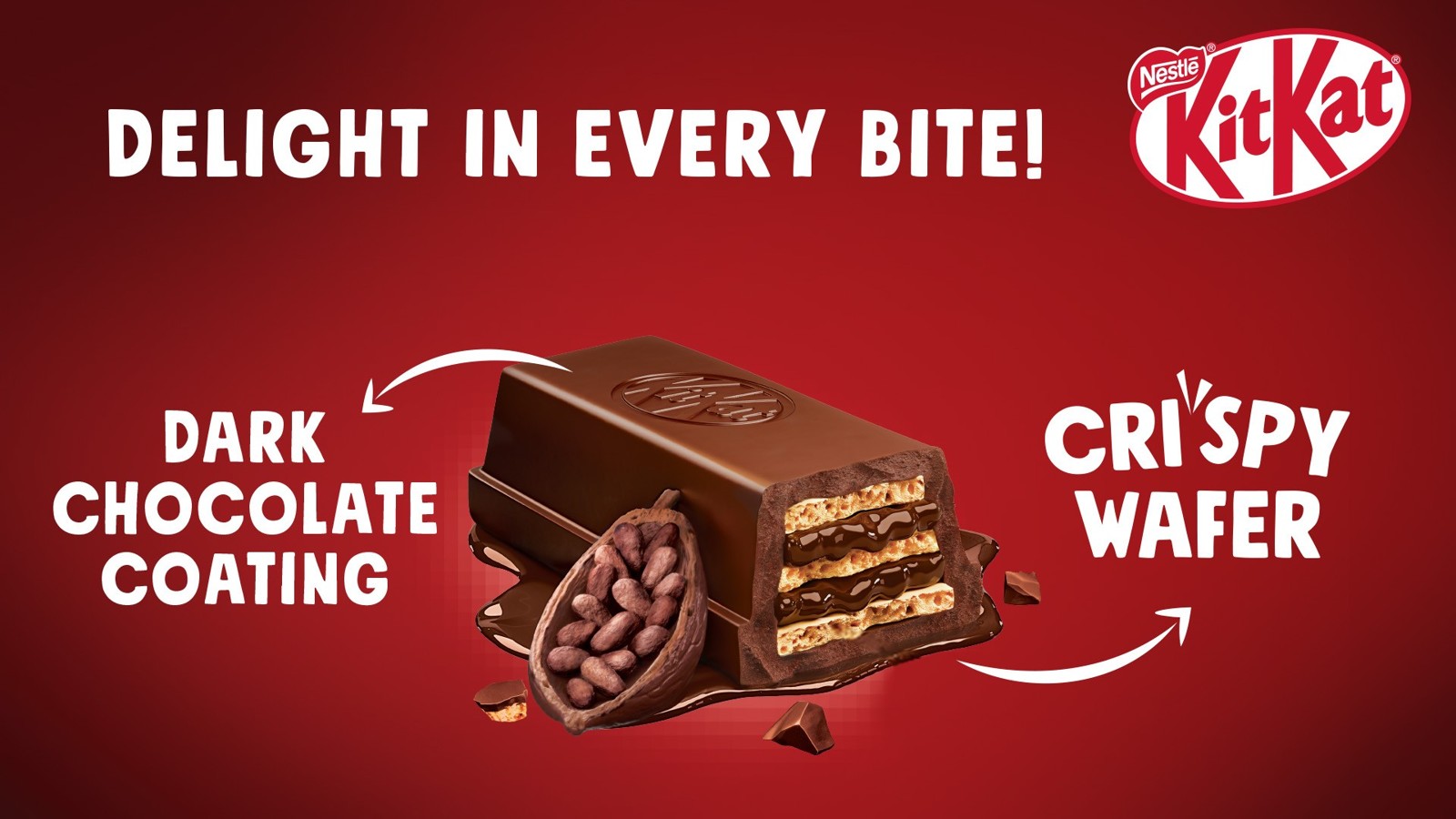 Nestle KitKat Delights Dark Wafer Bar