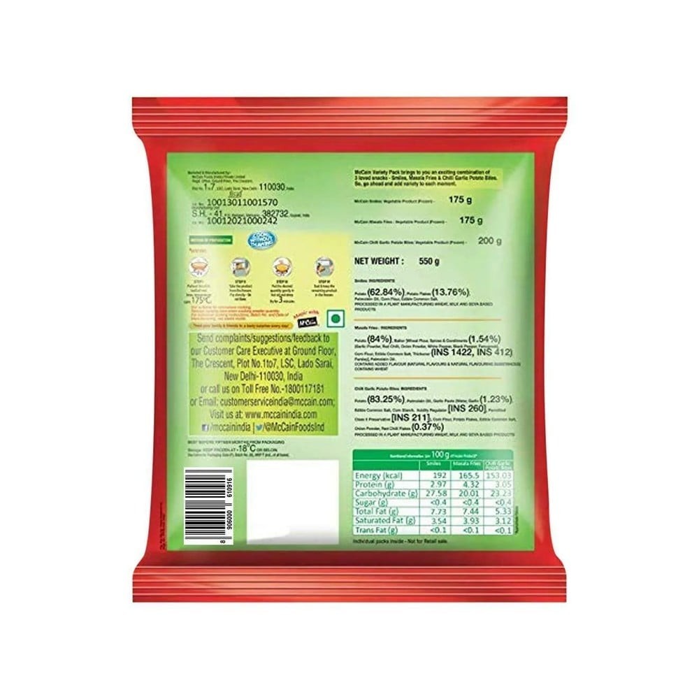 McCain Variety Pack Frozen Snack