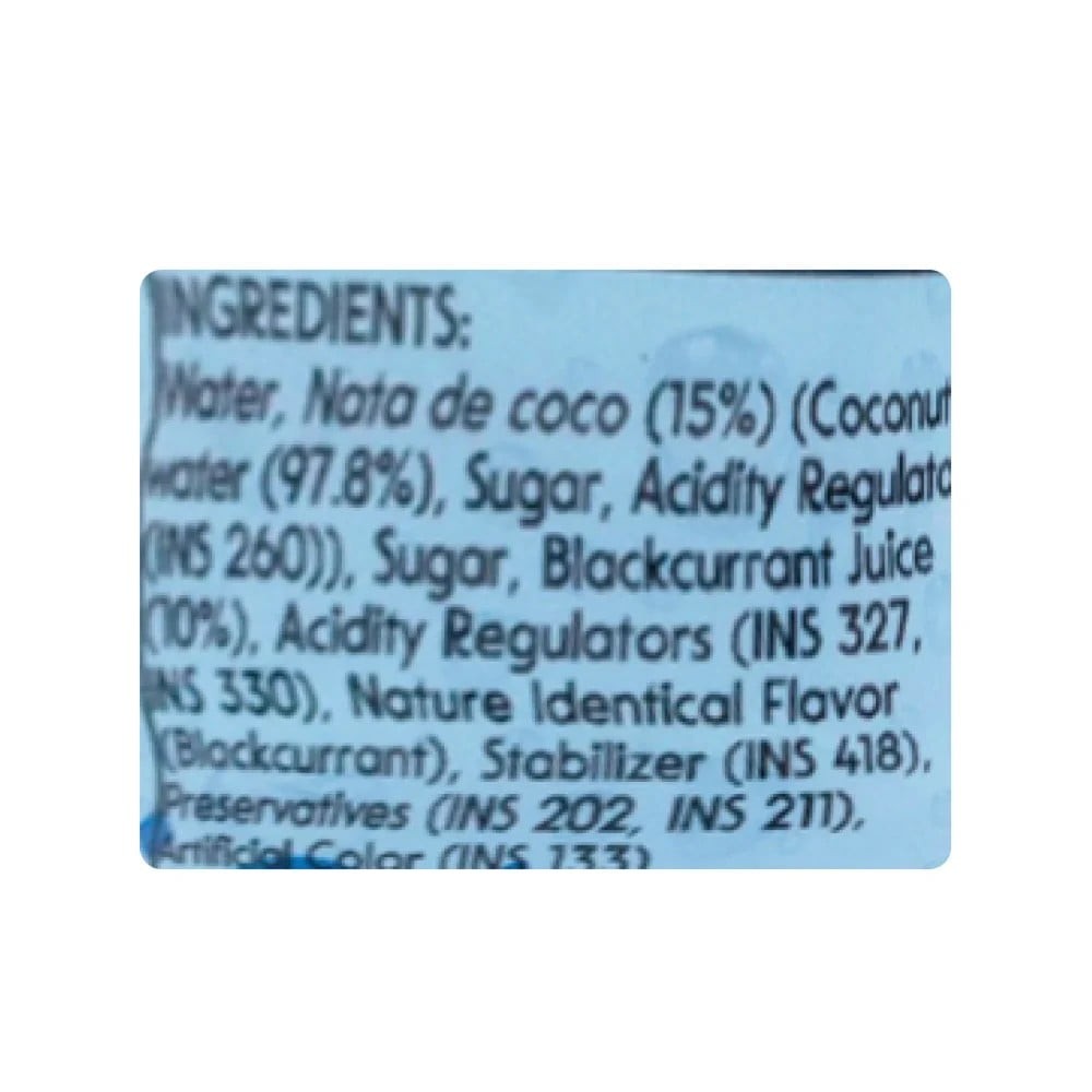 Mogu Mogu Blackcurrant Fruit Drink with Nata De Coco