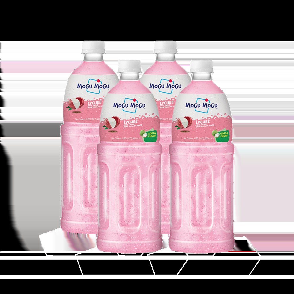 Mogu Mogu Lychee Fruit Drink with Nata De Coco