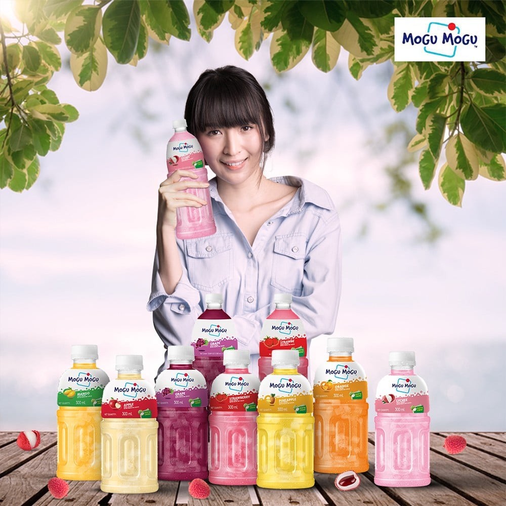 Mogu Mogu Lychee Fruit Drink With Nata De Coco