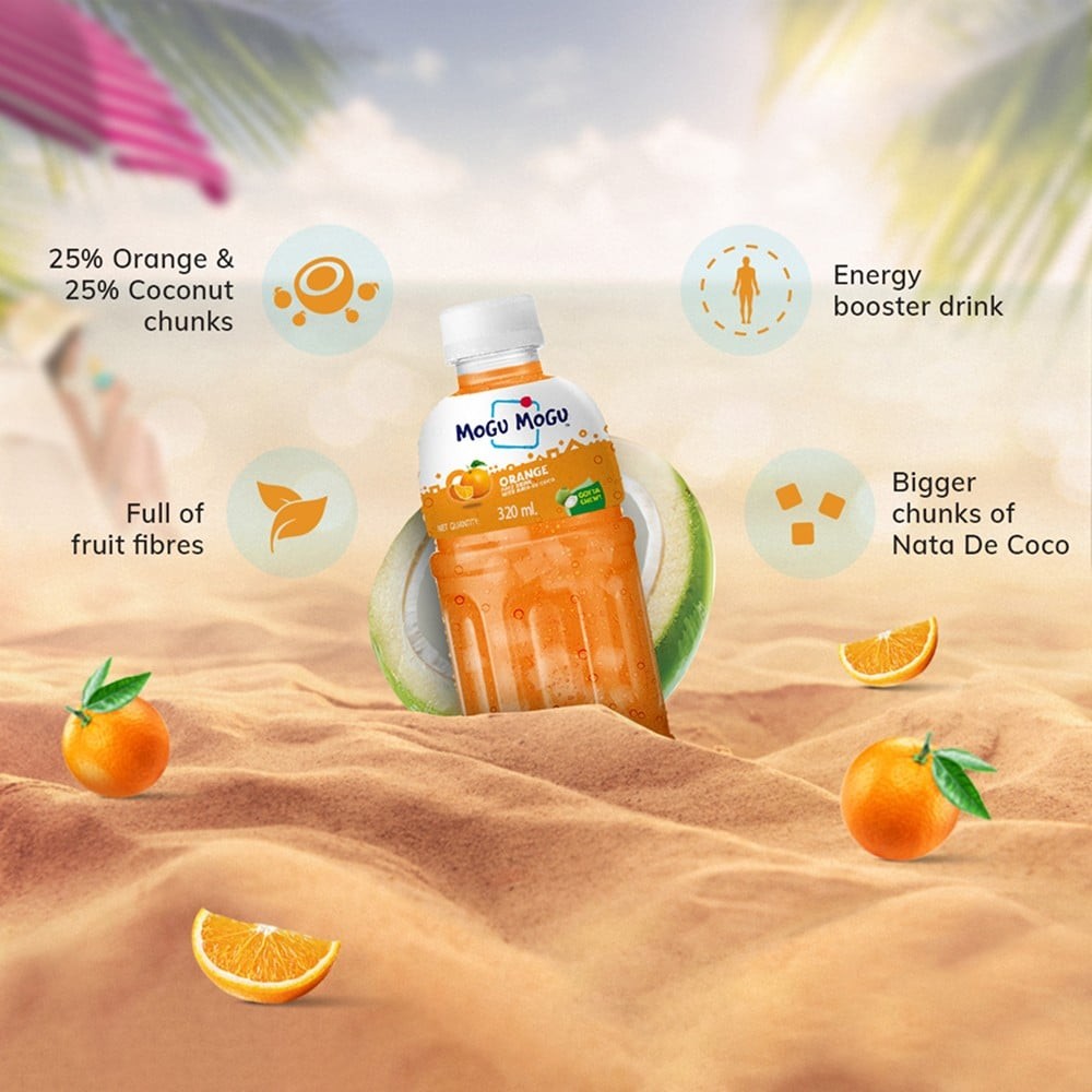 Mogu Mogu Orange Fruit Drink