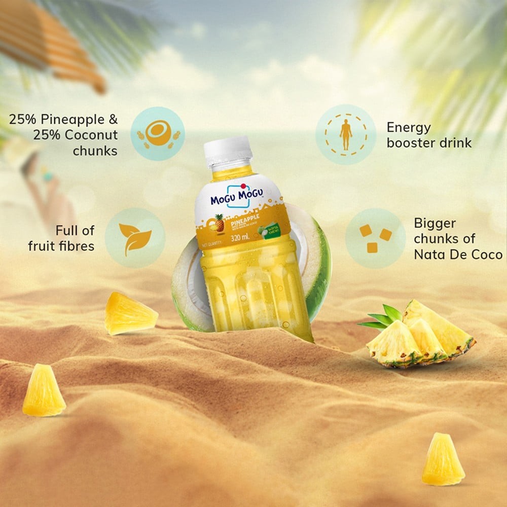 Mogu Mogu Pineapple Fruit Drink