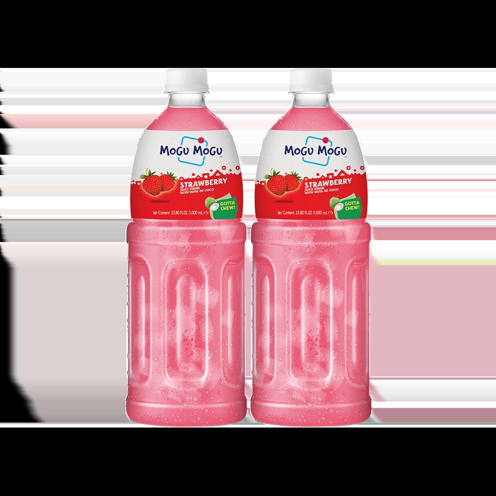 Mogu Mogu Strawberry Fruit Drink With Nata De Coco