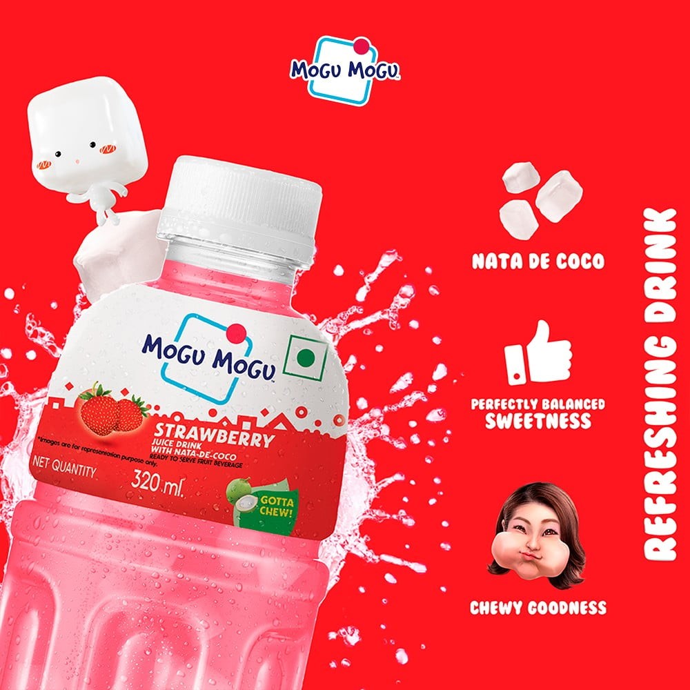 Mogu Mogu Strawberry Fruit Drink