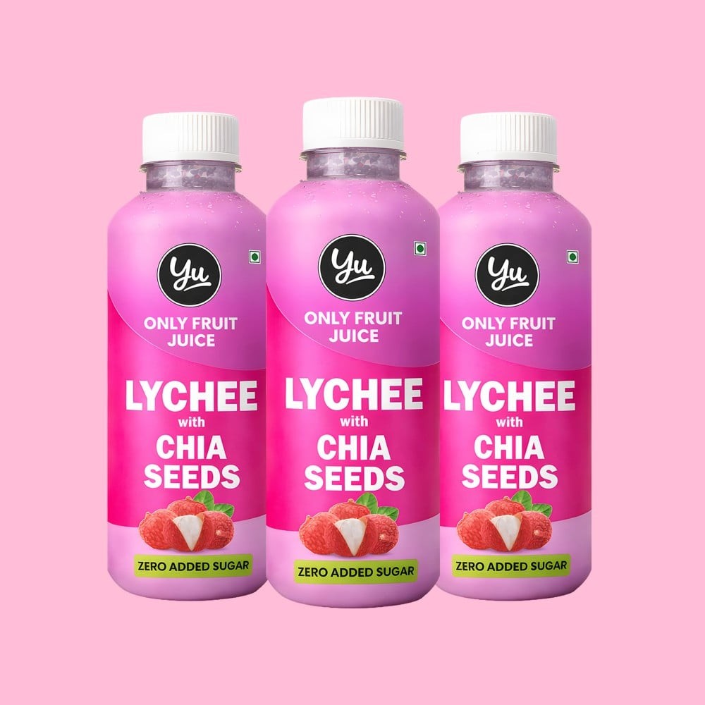 Yu Lychee Juice with Chia Seeds