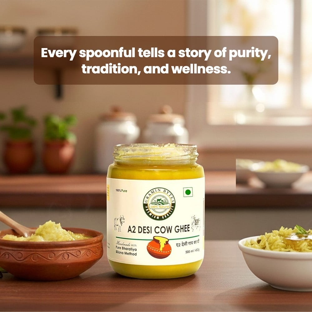 Gramin Bytes A2 Bilona Desi Cow Ghee