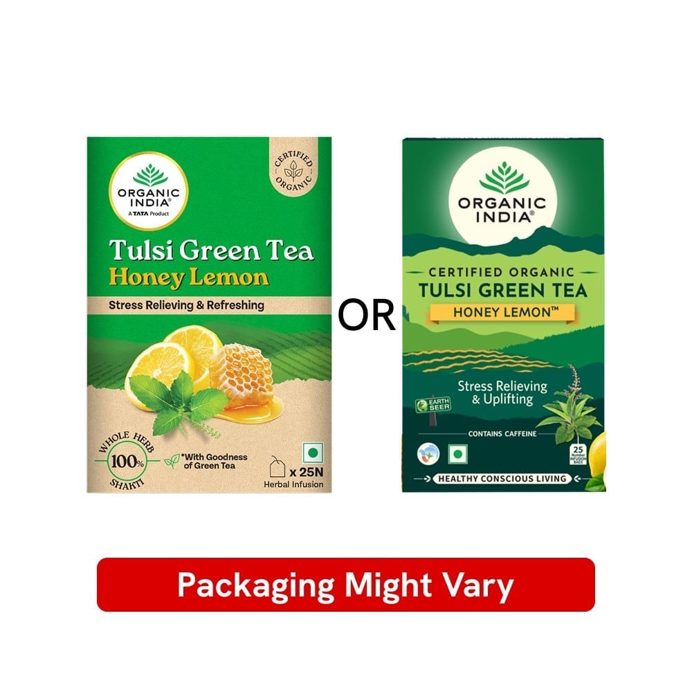A TATA Product - Organic India Tulsi Honey Lemon Herbal Infusion Bags