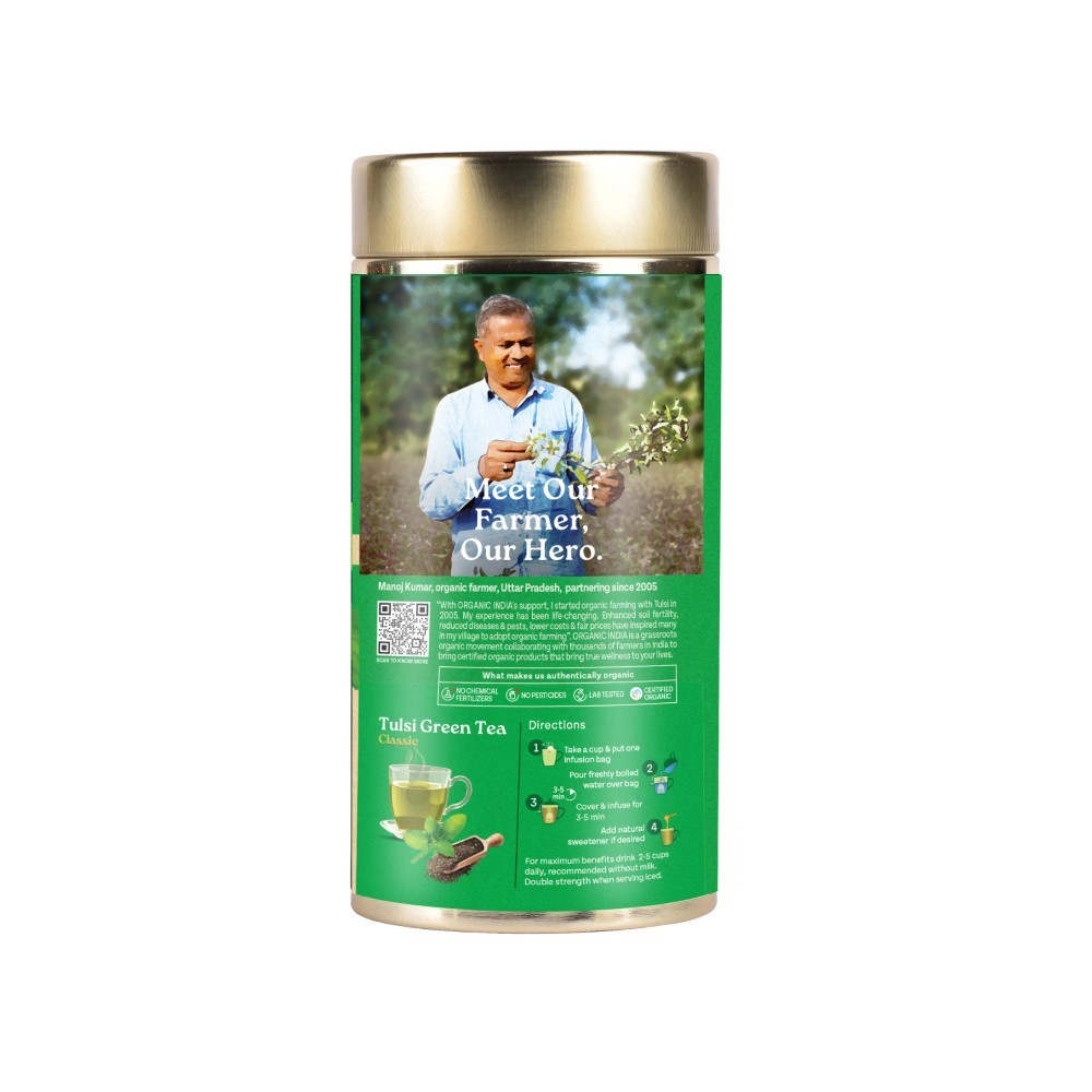A TATA Product - Organic India Tulsi Original Organic Herbal Infusion Classic