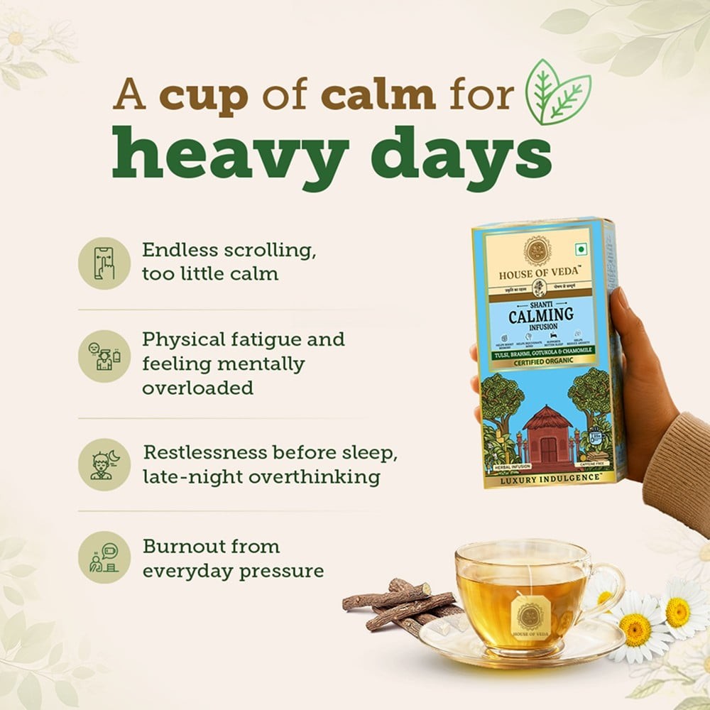 House of Veda Chamomile Calming Infusion Tea Bags