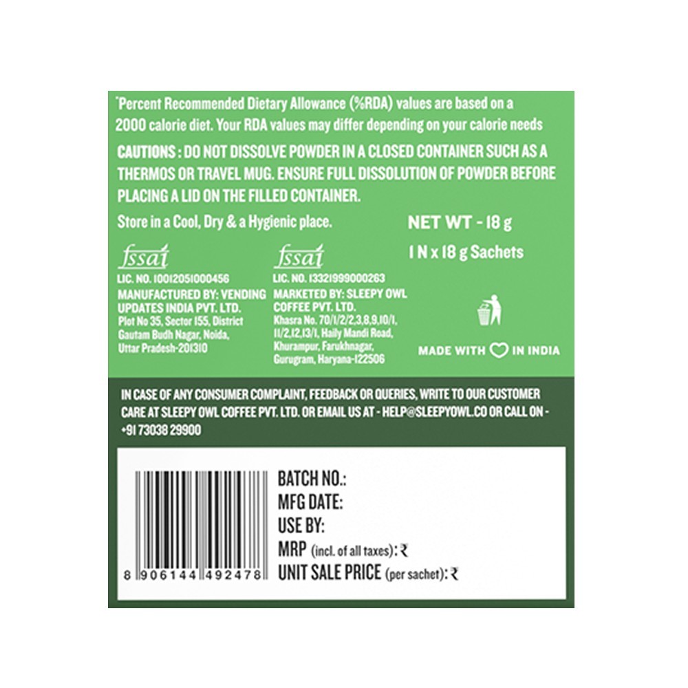 Sleepy Owl Classic Matcha Premix