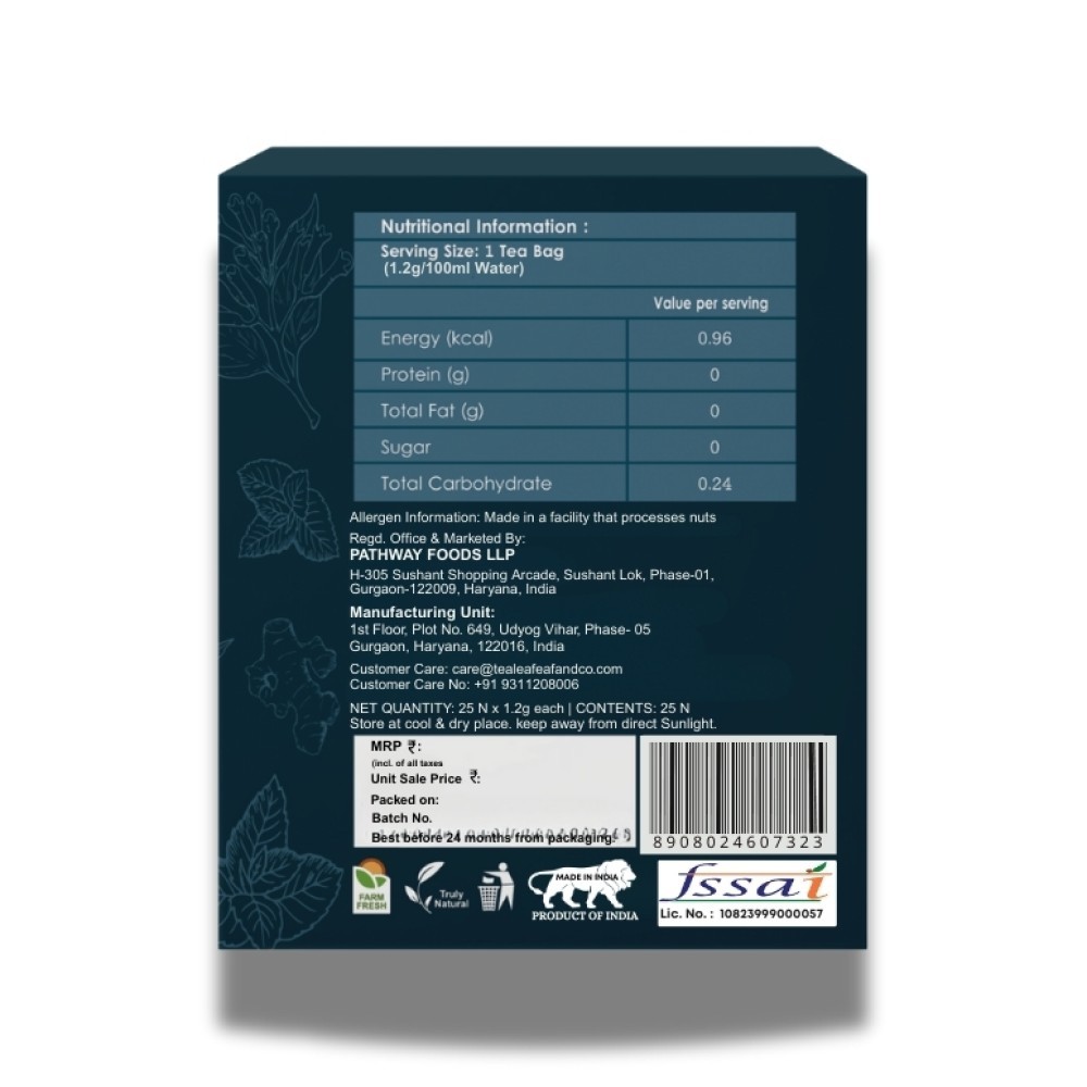 Tea Leaf & Co. Detox Kahwa Green Tea Bags
