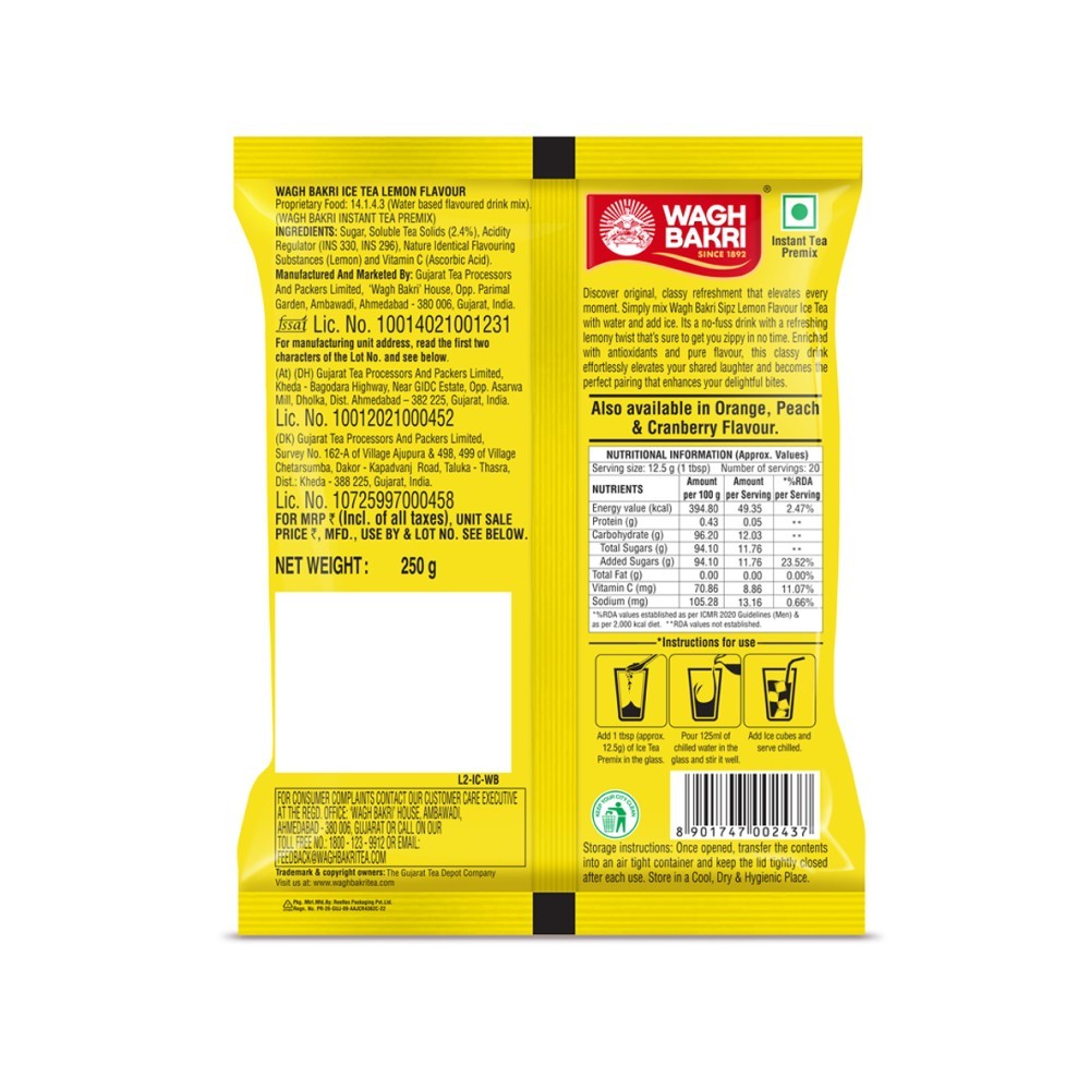 Wagh Bakri Lemon Ice Tea Premix