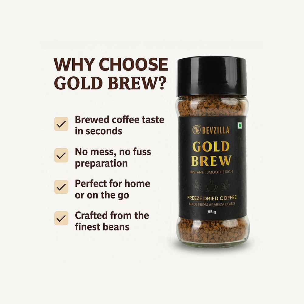 Bevzilla Gold Brew Freeze Dried Instant Coffee