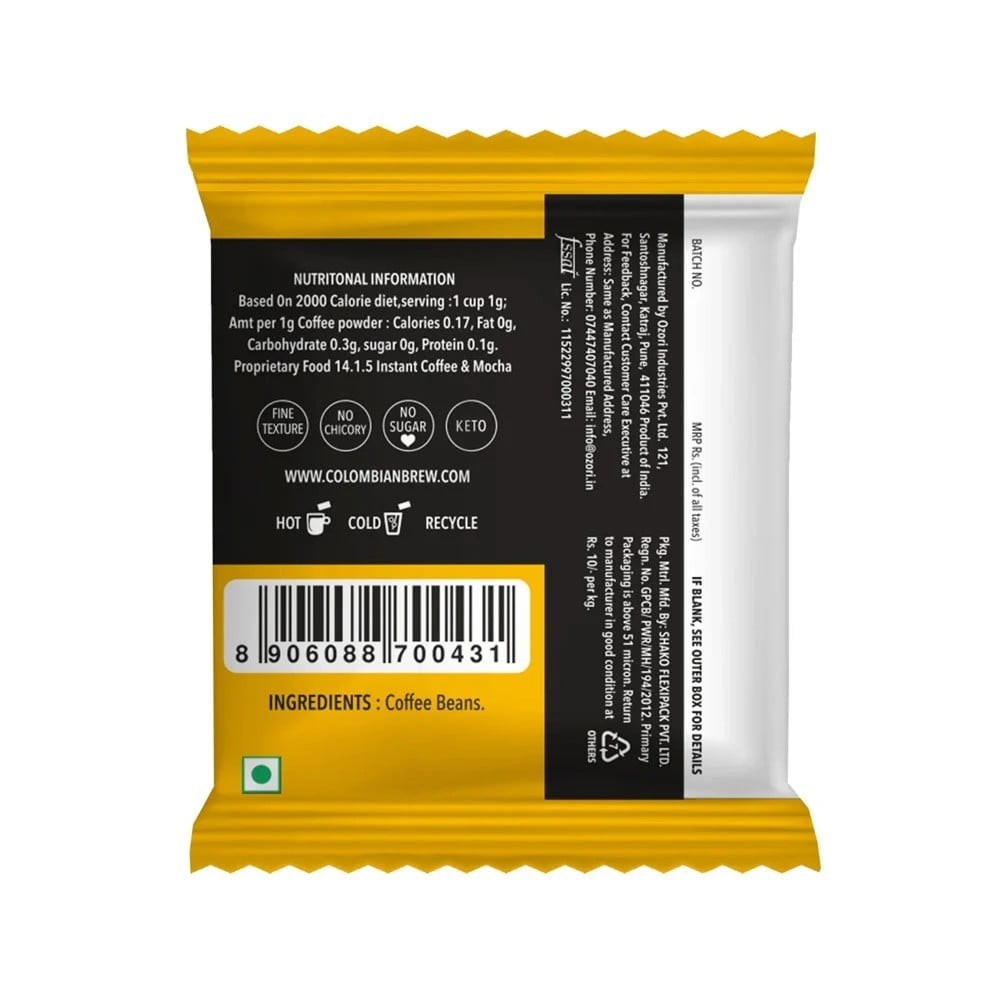 Colombian Brew Coffee - Original Instant Coffee Sachets