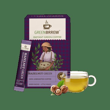Greenbrrew Hazelnut Green Instant Coffee
