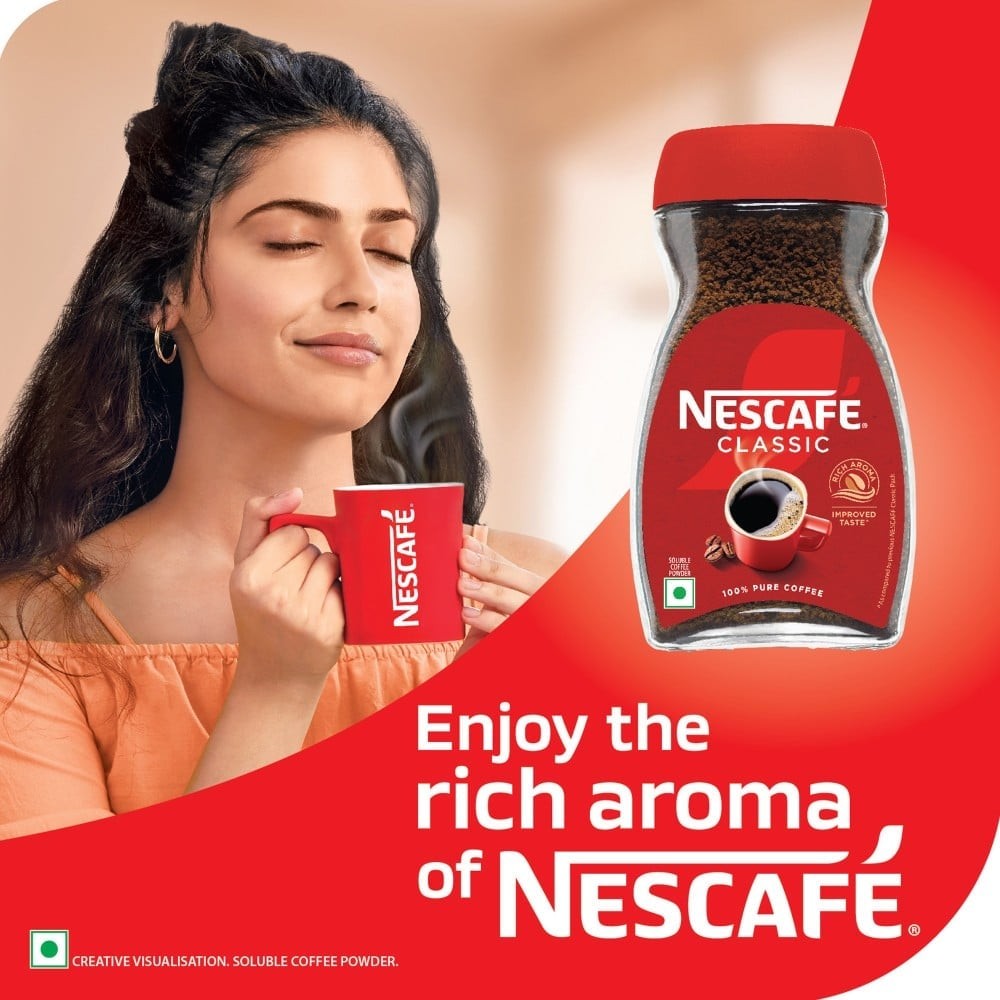 Nescafe Classic - 100% Pure Instant Coffee Powder - 180 g