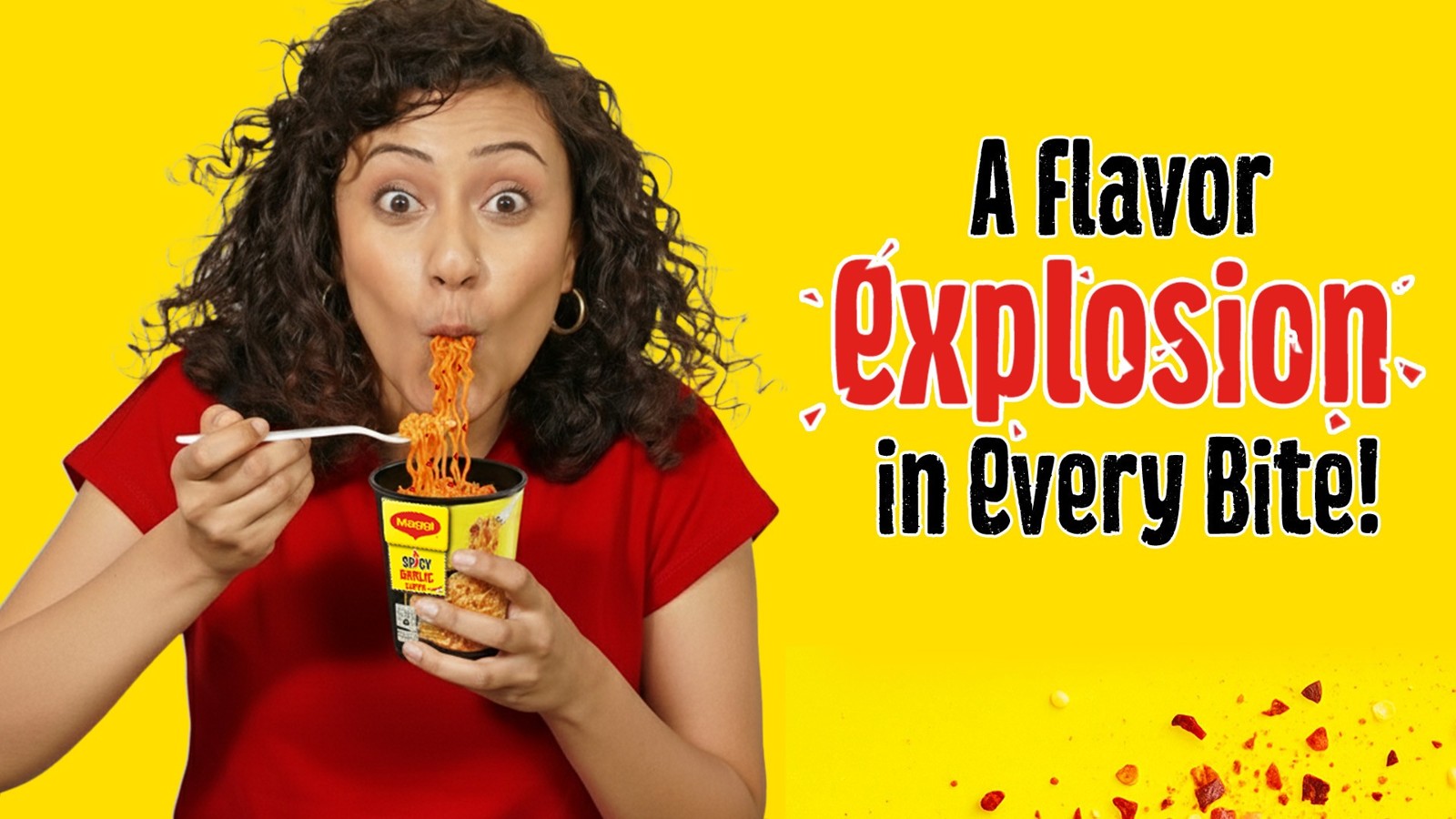 Maggi Spicy Garlic Instant Cup Noodles