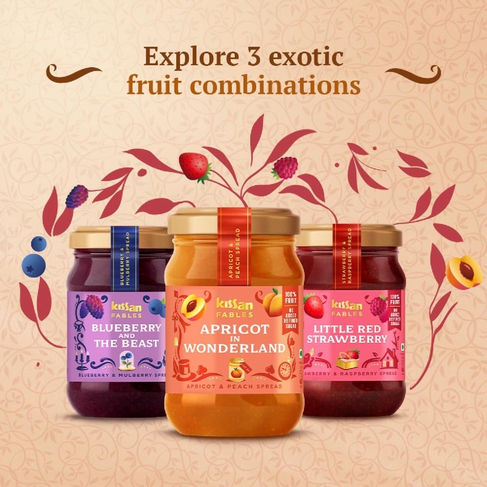 Kissan Apricot & Peach Jam Spread