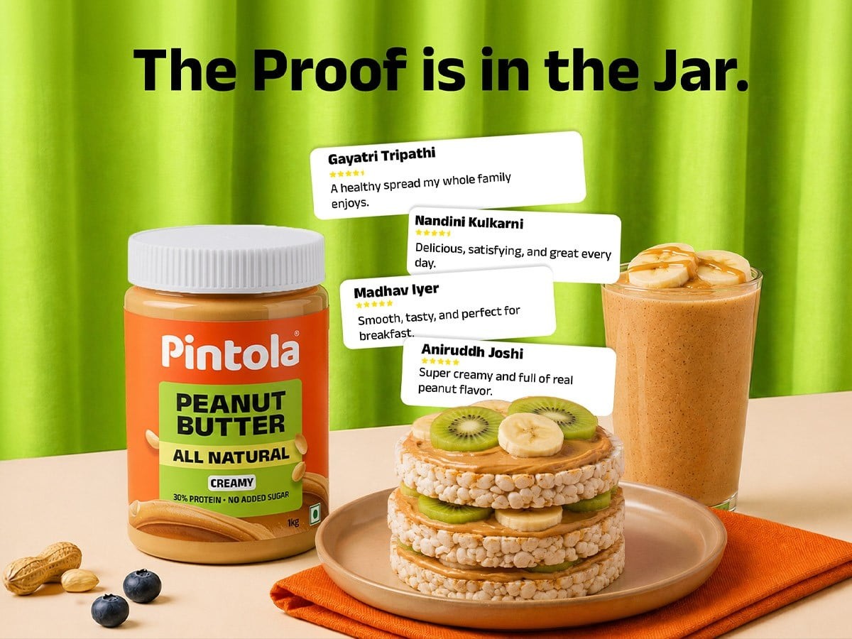 Pintola All Natural Crunchy Peanut Butter (Unsweetened)
