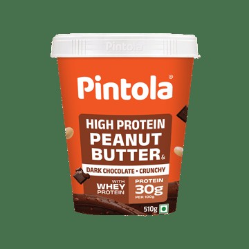 Pintola High Protein Dark Chocolate Crunchy Peanut Butter