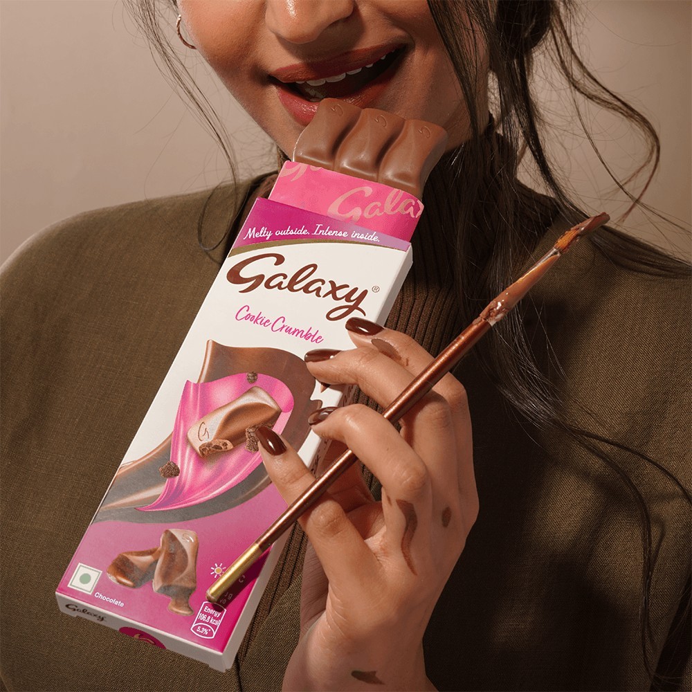 Galaxy Cookie Crumble Milk Chocolate Bar With Cookie Pieces