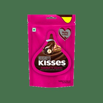 Hershey's Kisses Hazelnut n Cookies Milk Chocolate Pack
