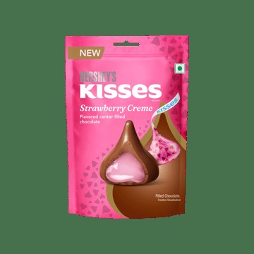 Hershey's Kisses Strawberry Creme Center Filled Milk Chocolate Pack