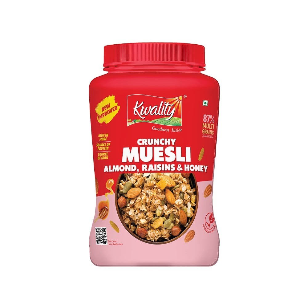 Kwality Crunchy Muesli Almond, Raisins & Honey