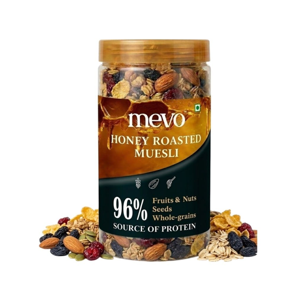 Mevo Muesli with 96% Fruits, Nuts & Seeds