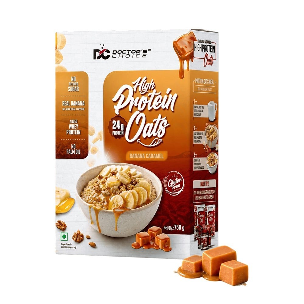 Doctor's Choice High Protein Oats - Banana Caramel