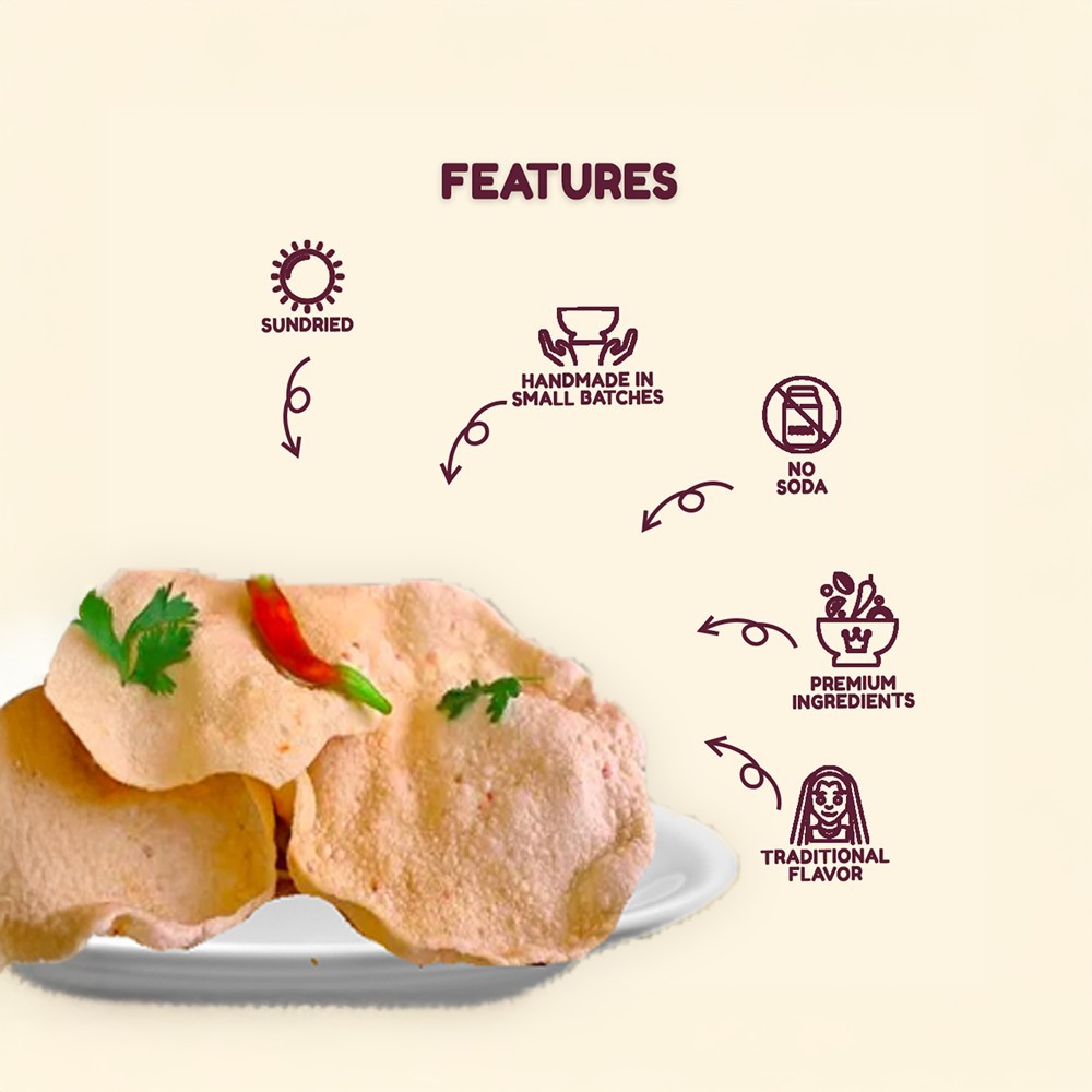 Being Bania Spicy Rice Papad